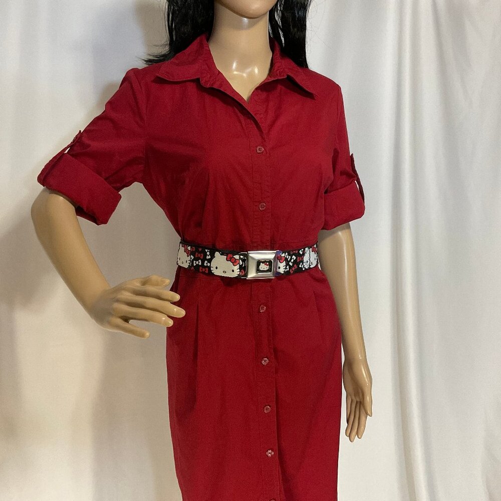 Vintage Merona Sz Med Shirt Dress Retro